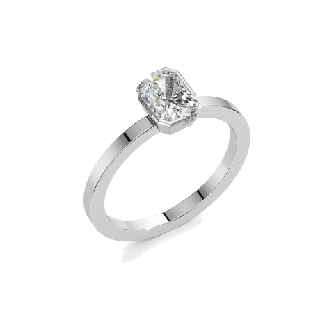 Meta one ct radiant ring - The Future Rocks