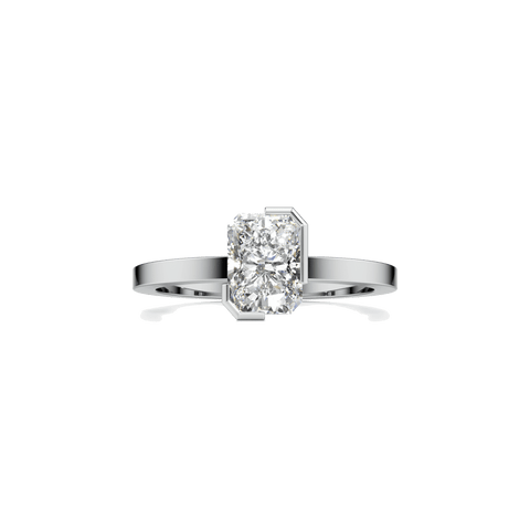 Meta one ct radiant ring - The Future Rocks