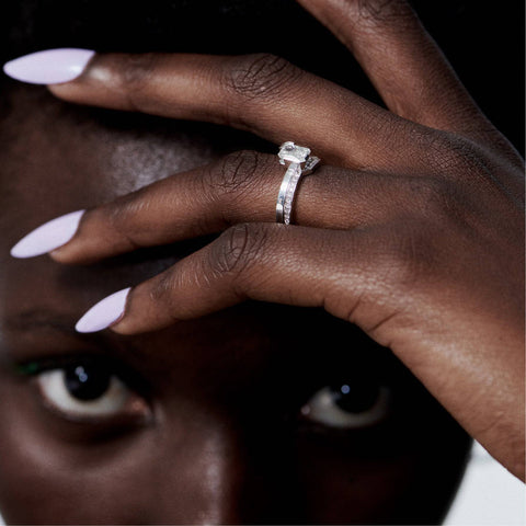 Meta one ct radiant ring - The Future Rocks