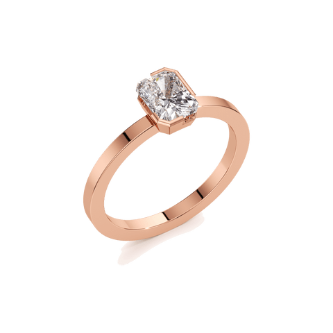 Meta one ct radiant ring - The Future Rocks