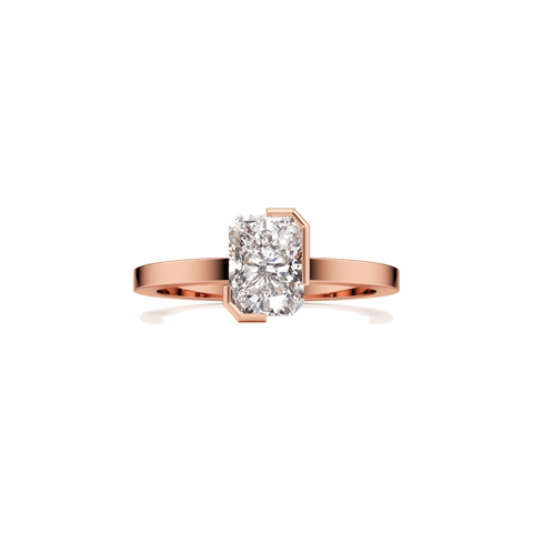 Meta one ct radiant ring - The Future Rocks