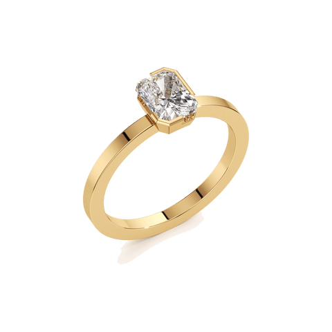 Meta one ct radiant ring - The Future Rocks