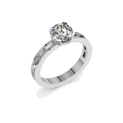 Meta one ct solitaire ring - The Future Rocks