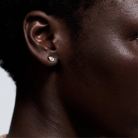 Meta pear studs - The Future Rocks