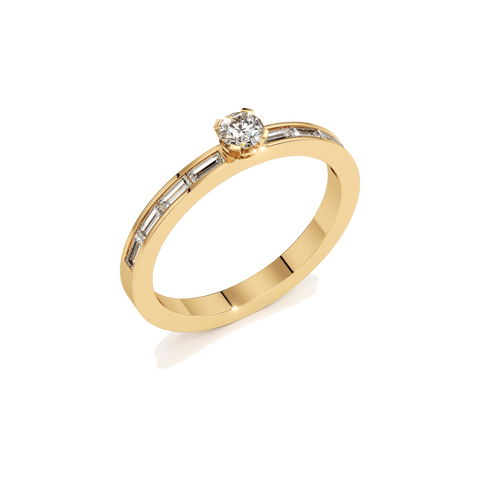 Meta petite solitaire ring - The Future Rocks