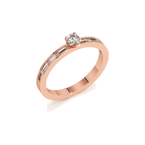 Meta petite solitaire ring - The Future Rocks
