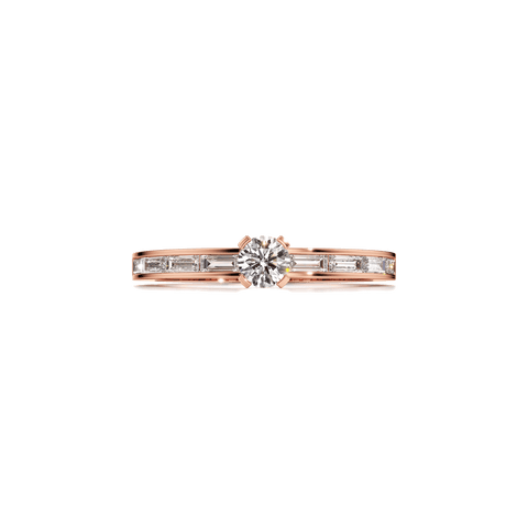 Meta petite solitaire ring - The Future Rocks