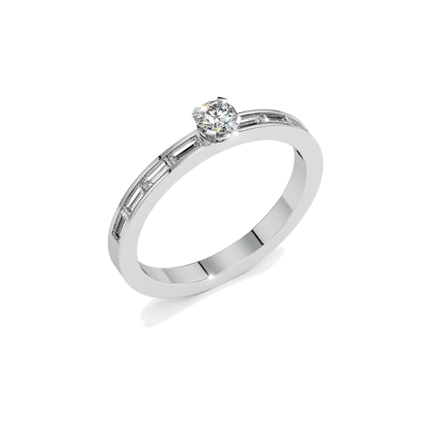 Meta petite solitaire ring - The Future Rocks