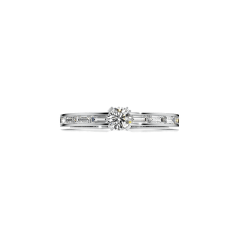 Meta petite solitaire ring - The Future Rocks