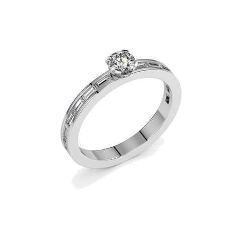 Meta small solitaire ring - The Future Rocks