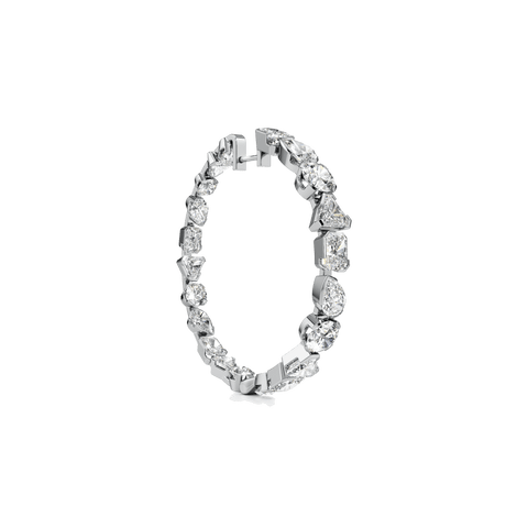 Meta statement hoop earrings - The Future Rocks