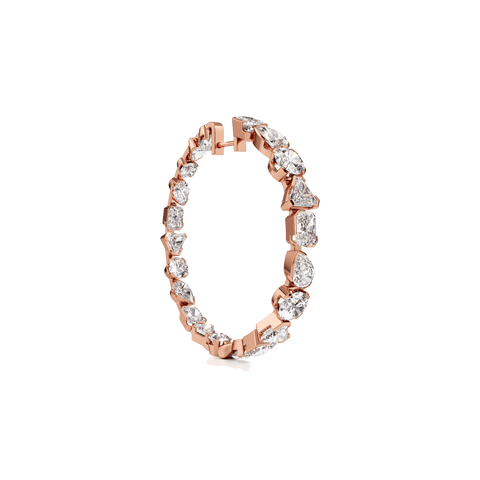 Meta statement hoop earrings - The Future Rocks