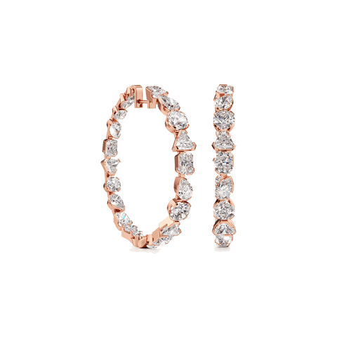 Meta statement hoop earrings - The Future Rocks