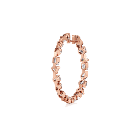 Meta statement hoop earrings - The Future Rocks