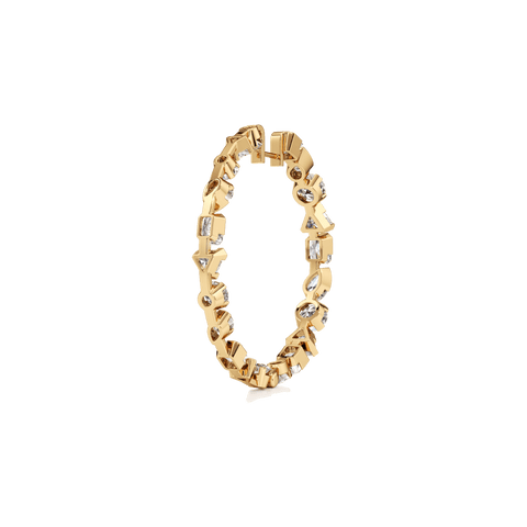 Meta statement hoop earrings - The Future Rocks
