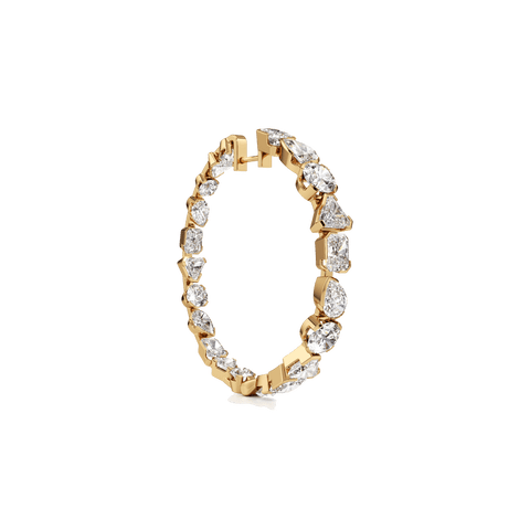 Meta statement hoop earrings - The Future Rocks