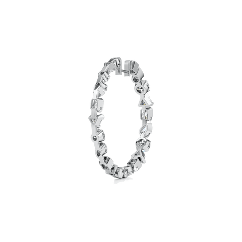 Meta statement hoop earrings - The Future Rocks