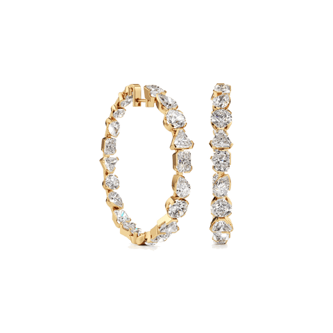 Meta statement hoop earrings - The Future Rocks