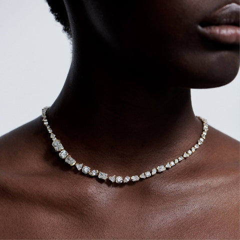 Meta statement necklace - The Future Rocks