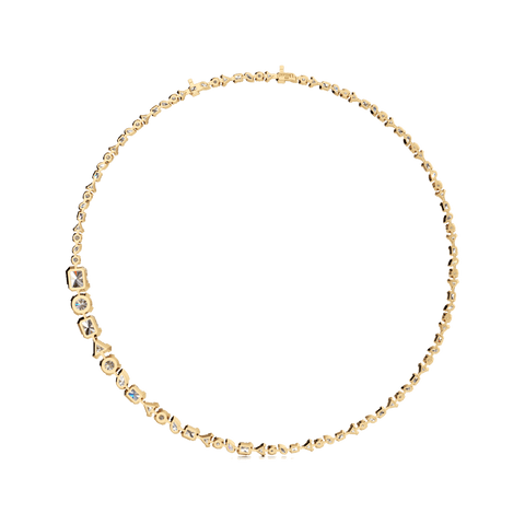 Meta statement necklace - The Future Rocks