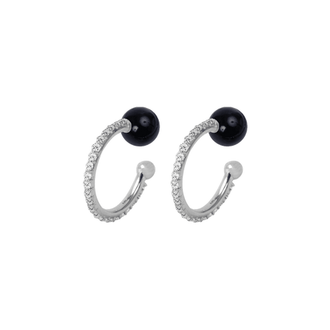 Onyx ball ear cuff - The Future Rocks