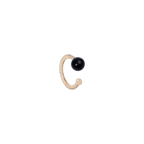 Onyx ball ear cuff - The Future Rocks