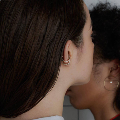 Onyx ball ear cuff - The Future Rocks