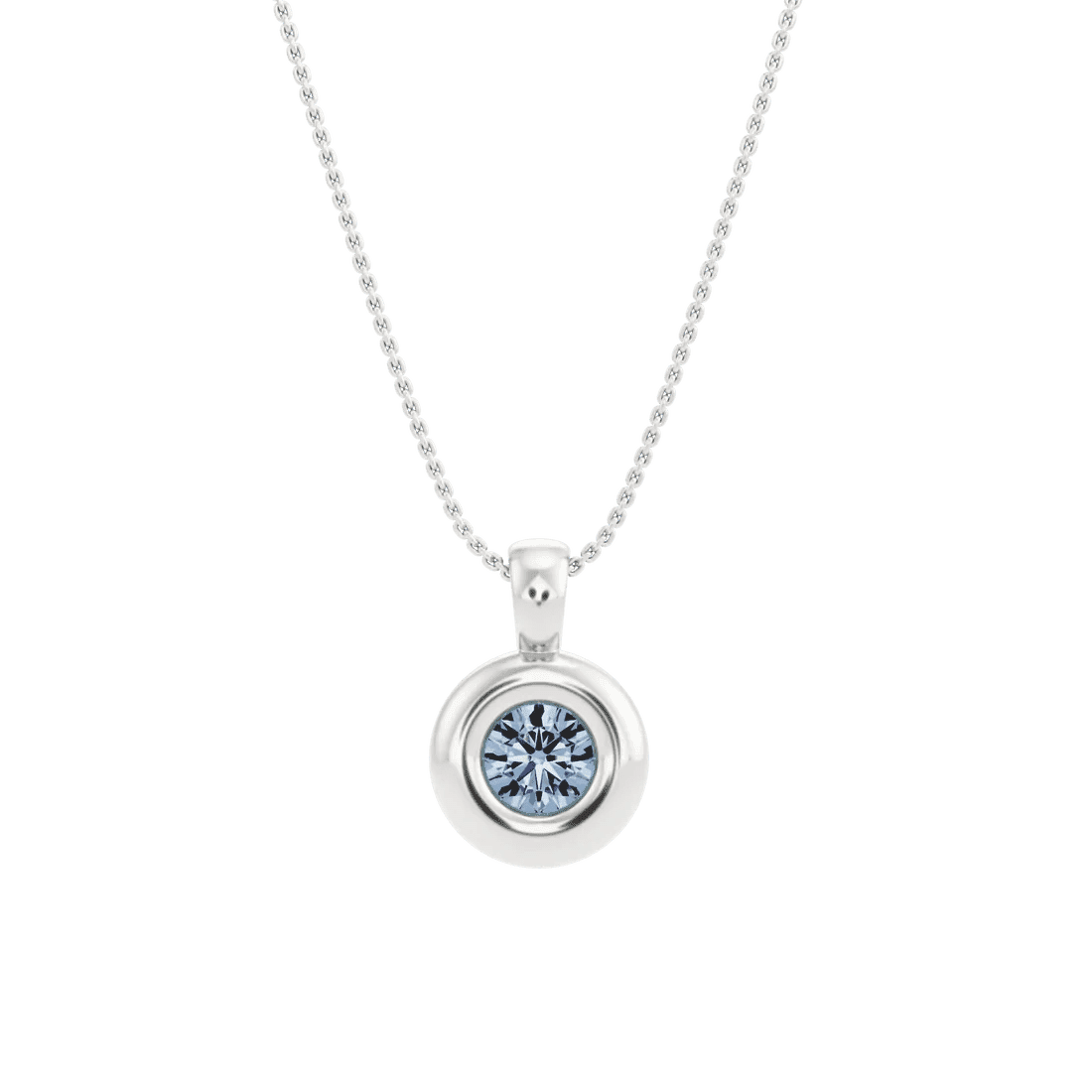Orapa azul necklace - Orapa Lab-Grown Blue Diamond Necklace - The Future Rocks - 1