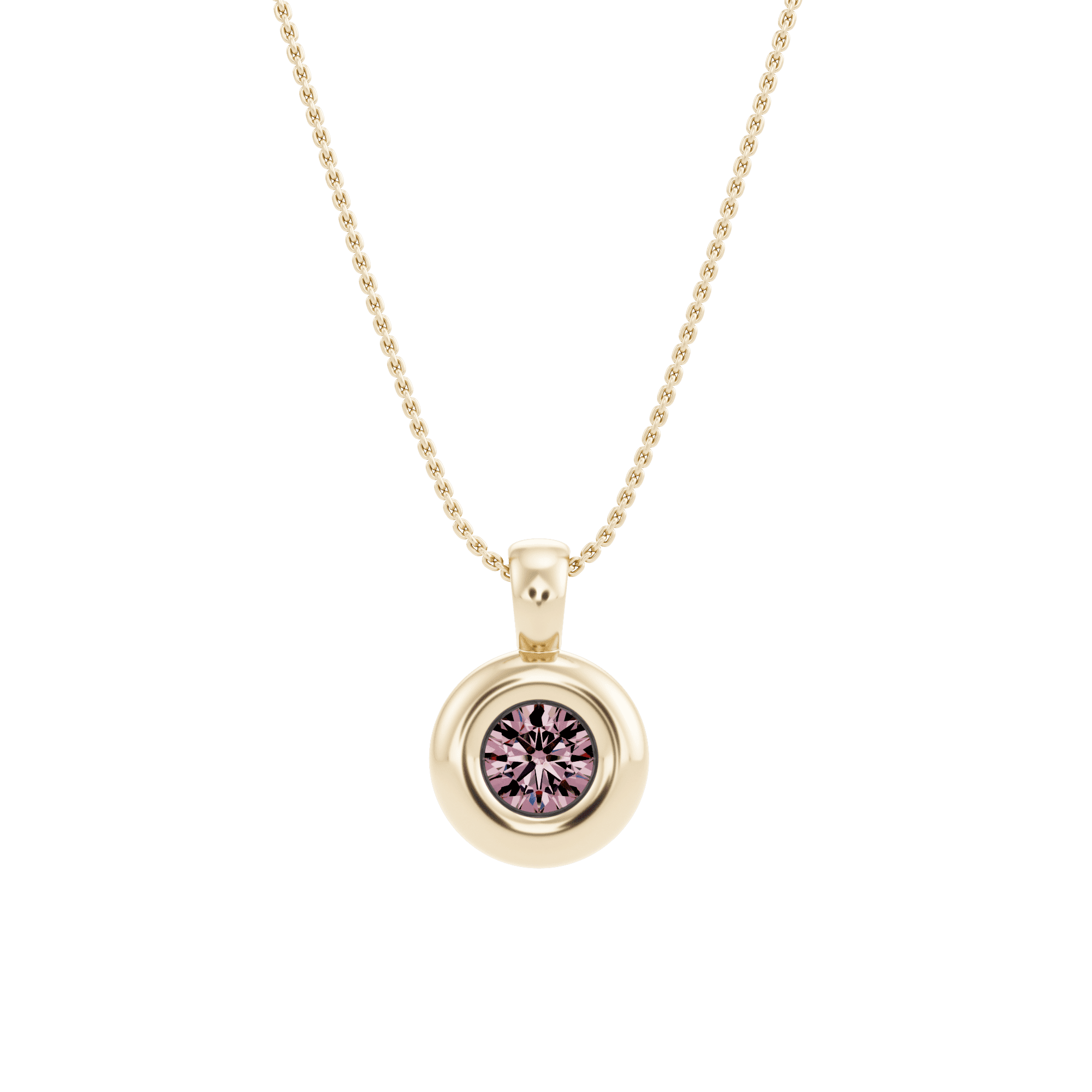 Orapa rosa necklace - Orapa Lab-Grown Pink Diamond Necklace - The Future Rocks - 3