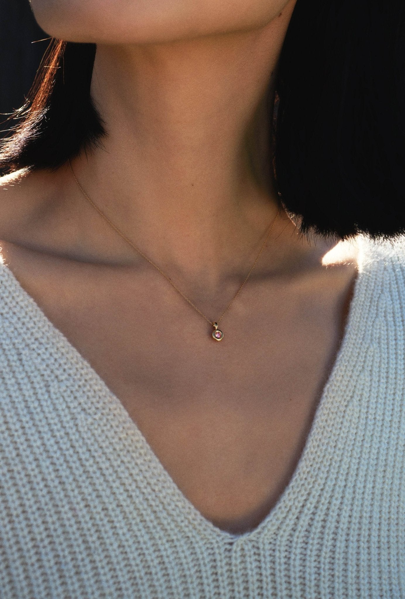 Orapa rosa necklace - Orapa Lab-Grown Pink Diamond Necklace - The Future Rocks - 2