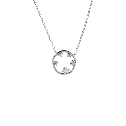  Orbit necklace - Lab-Grown Diamond Orbit Pendant Necklace -  The Future Rocks  -    4 