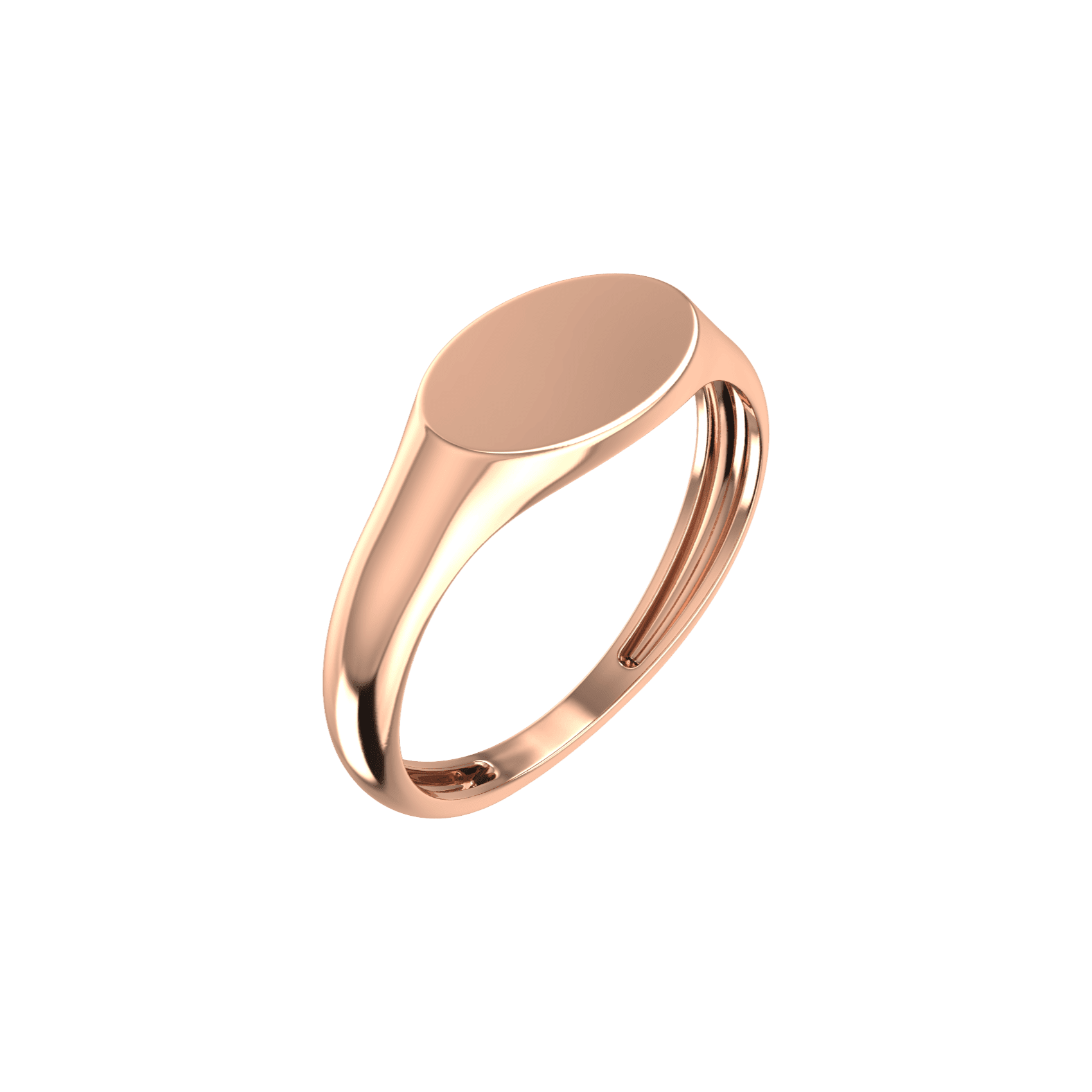 Oval essential signet ring - Essential 18K Oval Gold Signet Ring - The Future Rocks - 5