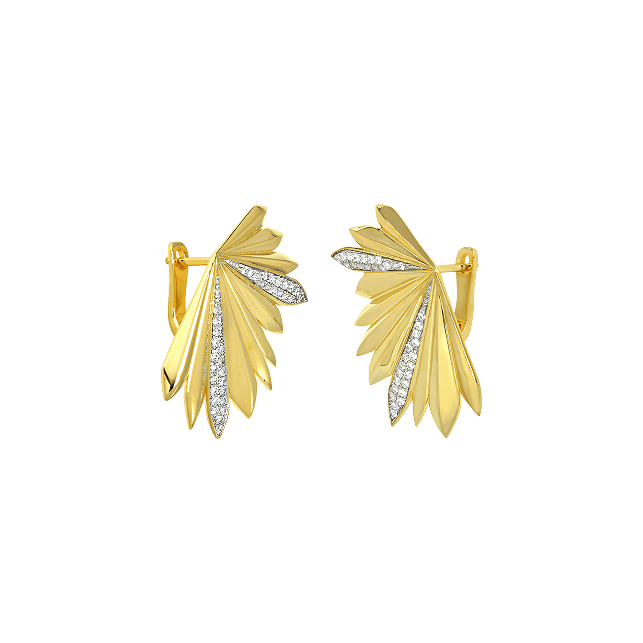 Palm statement fluted earrings - Palm statement fluted earrings -  The Future Rocks -    4