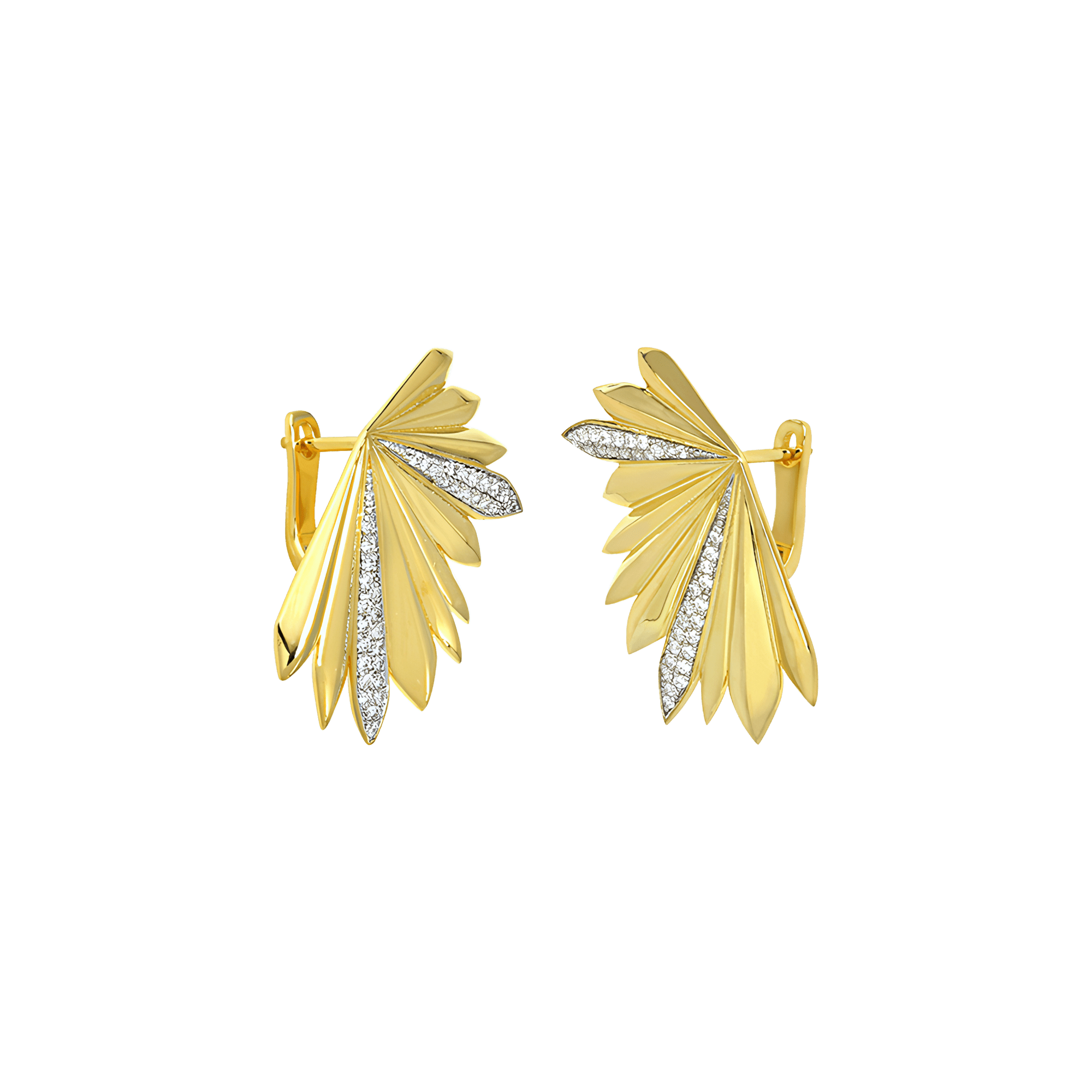 Palm statement fluted earrings - Palm statement fluted earrings -  The Future Rocks -    4