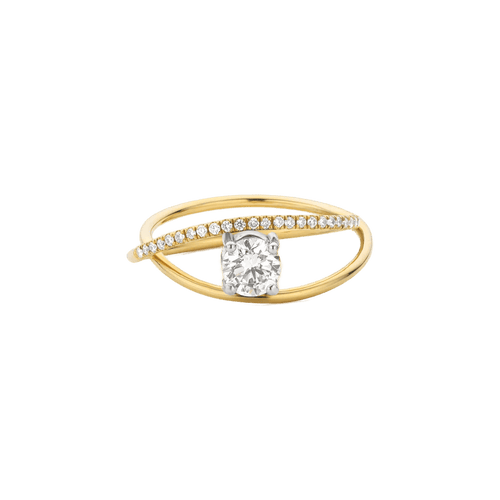Parallax pave round ring - Parallax pave round ring -  The Future Rocks -    1