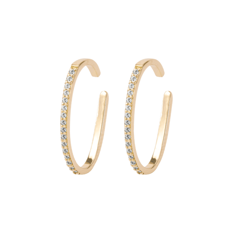 Pave bar ear cuffs - The Future Rocks