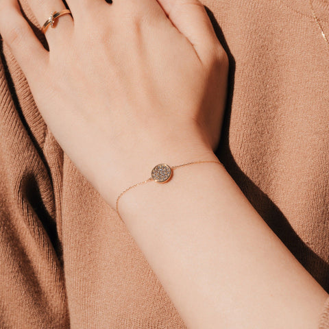 Pave disk bracelet - The Future Rocks