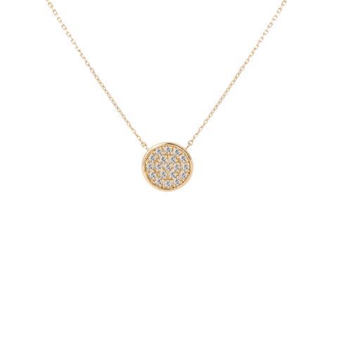 Pave disk necklace - The Future Rocks