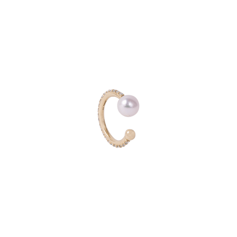 Pearl ball ear cuff - The Future Rocks