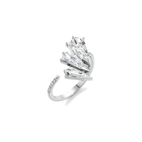 Phoenix twist trio diamond ring - The Future Rocks