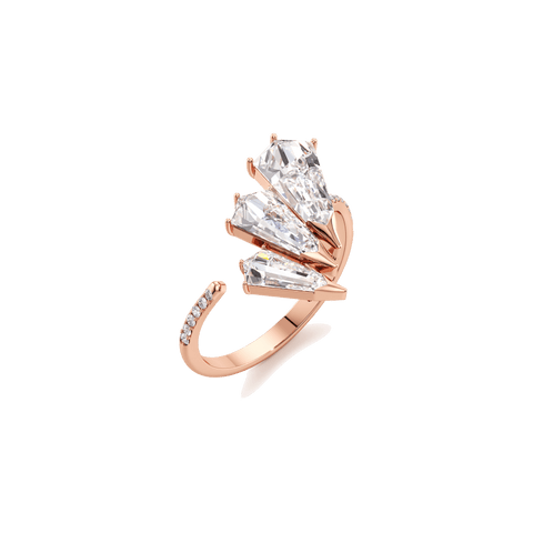Phoenix twist trio diamond ring - The Future Rocks