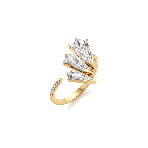 Phoenix twist trio diamond ring - The Future Rocks