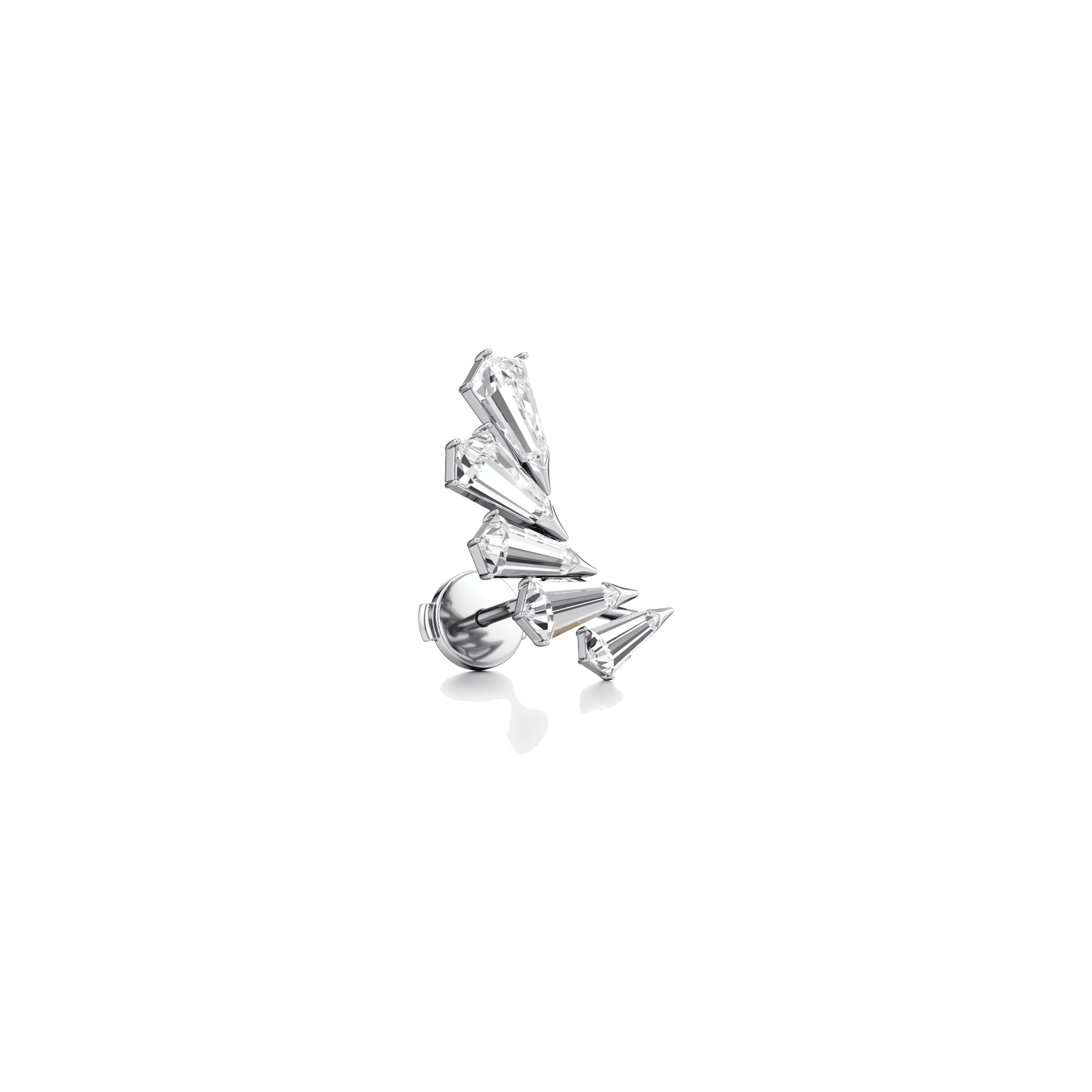 Phoenix wing petite earrings - Lab-Grown Diamond Phoenix Wing Petite Earrings - The Future Rocks - 5