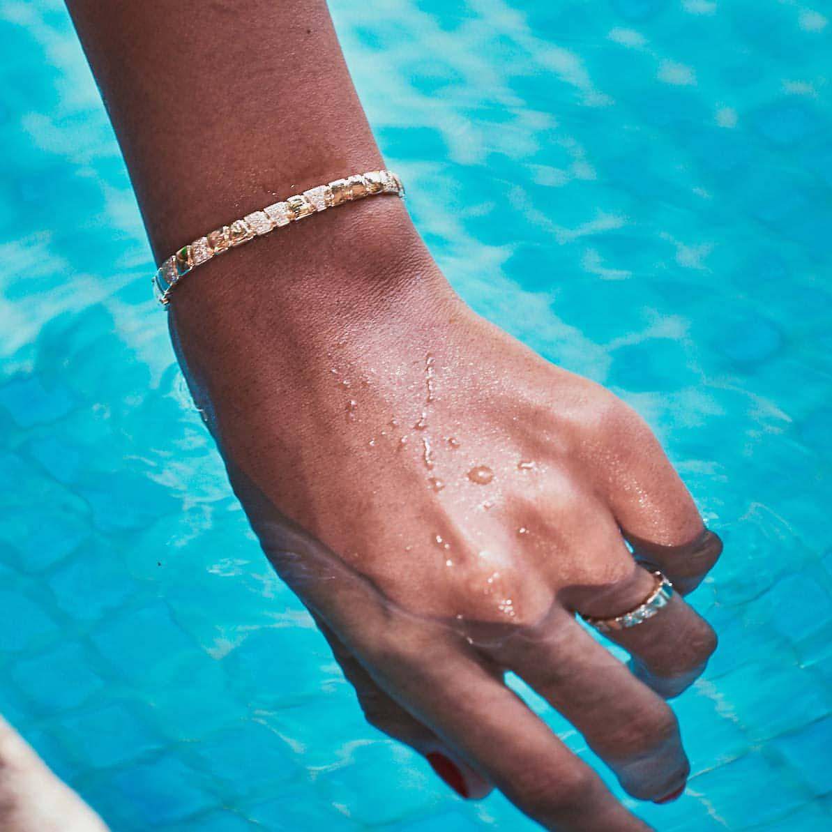 Ride+love semi-pavé bangle bracelet - Ride+love semi-pavé bangle bracelet -  The Future Rocks -    10