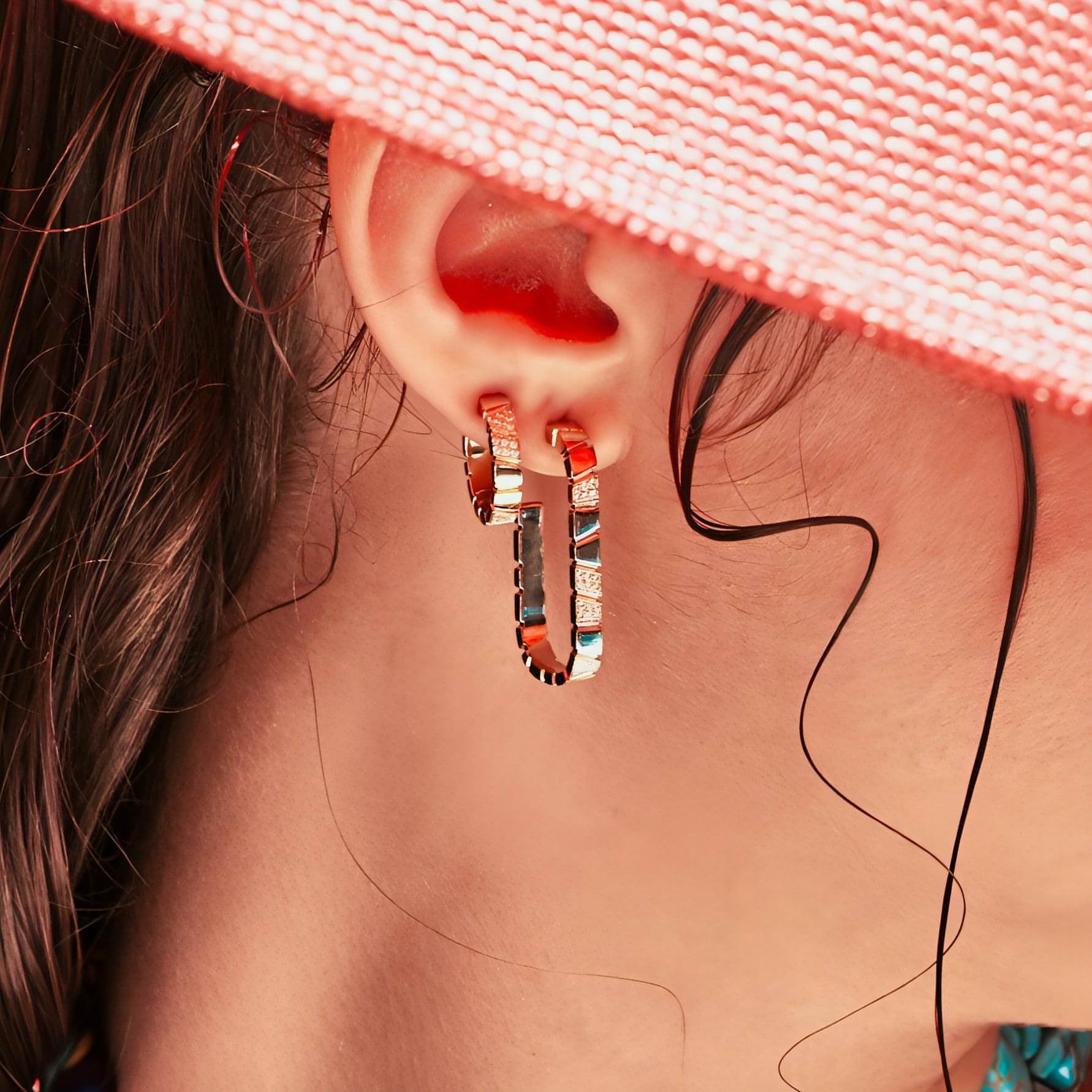 Ride+love small semi-pavée earrings - Ride+love small semi-pavée earrings -  The Future Rocks -    5