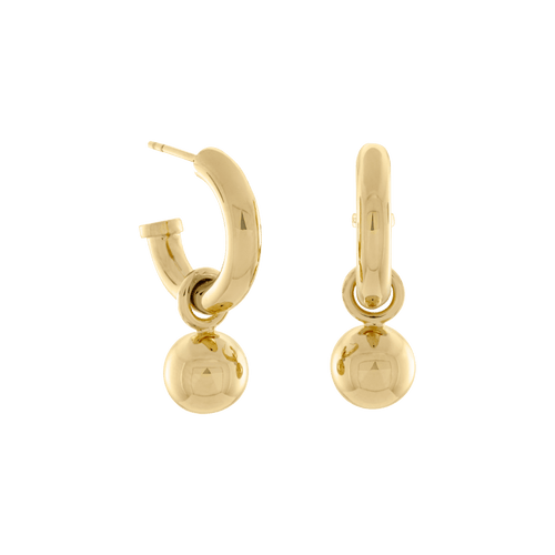 Scout hoop and ball earrings - Scout Hoop And Ball Statement Earrings - The Future Rocks - 1