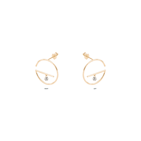 Small floating earrings - The Future Rocks