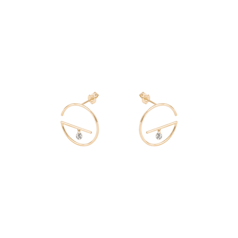 Small floating earrings - The Future Rocks