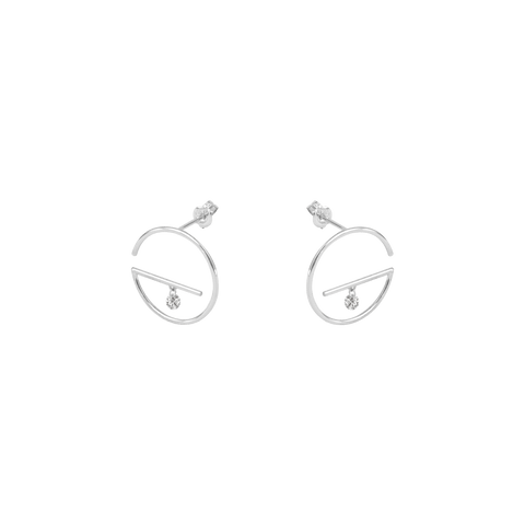 Small floating earrings - The Future Rocks