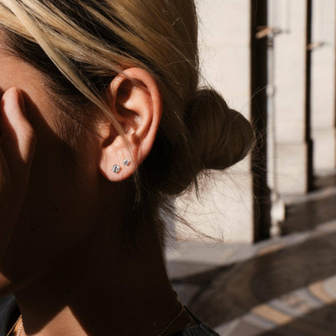 Solitaire stud earrings - The Future Rocks
